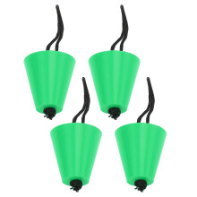 (As show, One size) 4pcs Scupper Plug Kit with Lanyard Flexible Silicone Drain Holes Stopper Bung Universal for Kayaks CanoesGreen