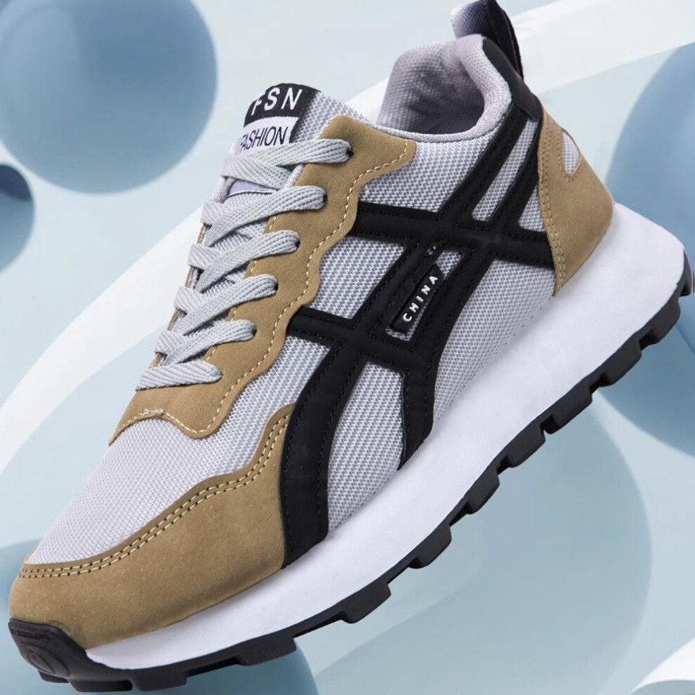 (brown, 39) Fashionable and Versatile Shoes, Soft-soled Non-slip Running Shoes, Casual and Breathable Forrest Gump Shoes