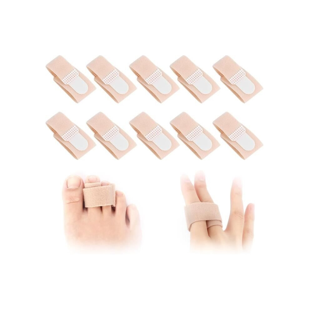 Aucune 10 Pieces Toe Bandages, Toe Straightener, Toe Splints, Hammer Toe Corrector, Toe Splint, M