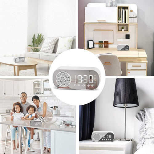 LED digitale wekker met FM-radio en Bluetooth-luidspreker 2