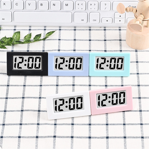 Mini Clock LED Screen Lectronic Digital Alarm Desktop Clock Black 2