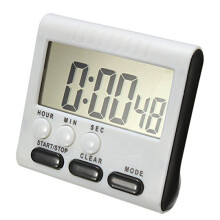 Digitale Eieruhr / Küchentimer mit lautem Alarm, Auf- und Ab-Funktion, magnetischer Standfuß, Schwarz