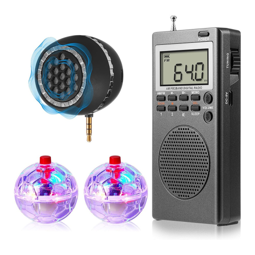 4Pcs Spirit Box Kit with LED Cat Ball & Speaker