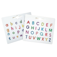 2 stuks magnetisch alfabet oefenspeelgoed voor hoofdletters en kleine letters