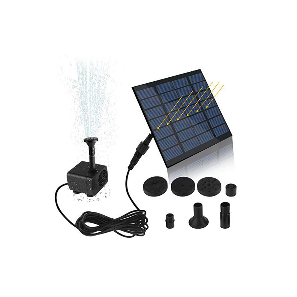 Solar Hydroponics Submersible Pump With 7 Nozzles Water Pump Filter 4851792466088