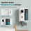 Distributore automatico di collutorio per bagno con 2 tazze e 4 livelli 5