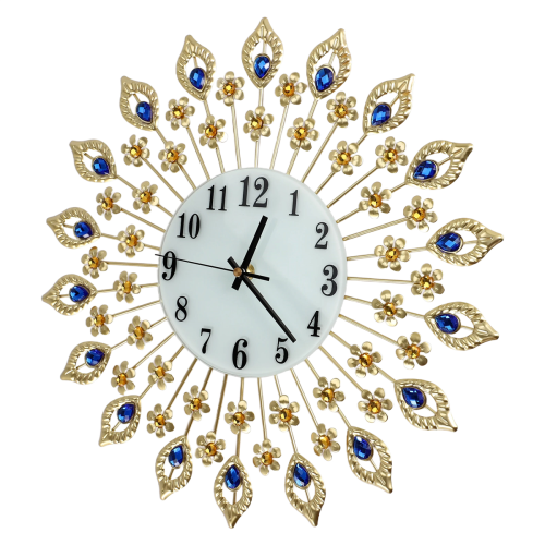 Luxury Wall Clock Metal Decoration (#1 Gold) 1