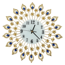 Luxury Wall Clock Metal Decoration (#1 Gold)