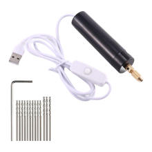 Ensemble de micro-perceuses électriques à main de 0,7 à 1,2 mm pour résine, mini-perceuse électrique