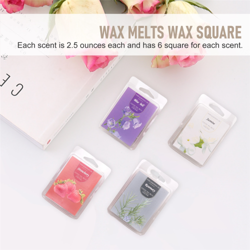Πακέτο 12 αρωματικών κεριών Wax Square, κεριά σόγιας για θερμαντικά σώματα 2