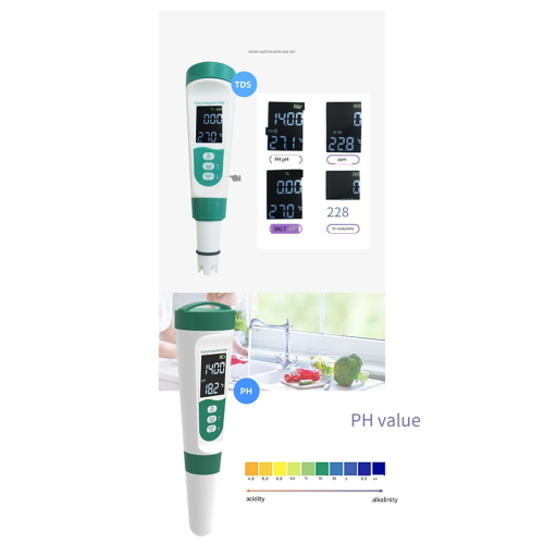 5-in-1-TDS-Messgerät, PH-Tester, PH/TDS/EC/Salz/Temperatur-Tester 2