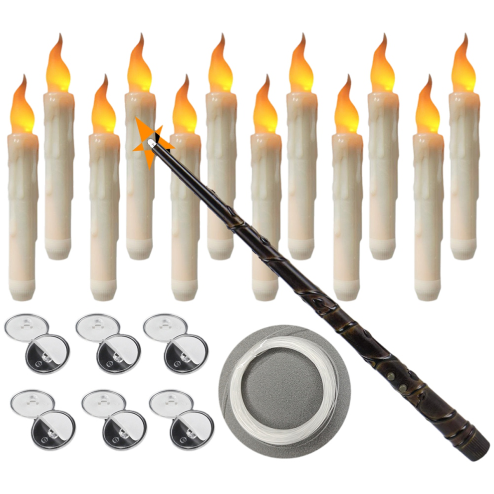 12 StüCk Schwimmende Kerzen Mit Zauberstab-Fernbedienung FüR Weihnachtsdekor B-image