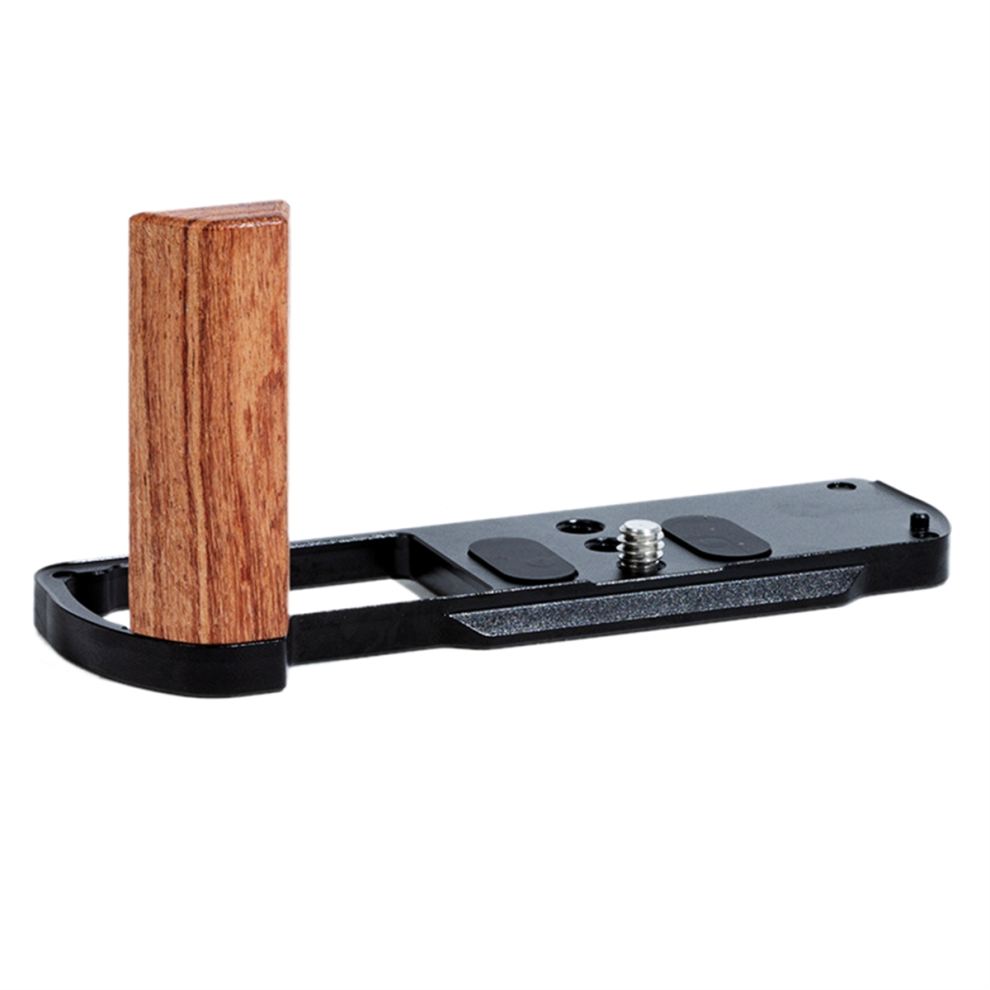 L-Handle Wooden Grip Photo Expansion Quick Release Plate Bracket 4852532566198