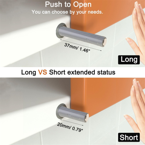 Push to Open Cabinet Hardware 10Pack Push Latch & Lock, Short 1