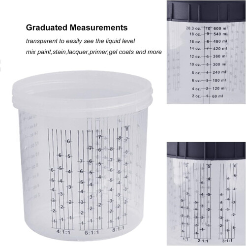 Κύπελλο βαφής μιας χρήσης 600ml με σύνδεσμο 16X1.5MM εξωτερικό 2