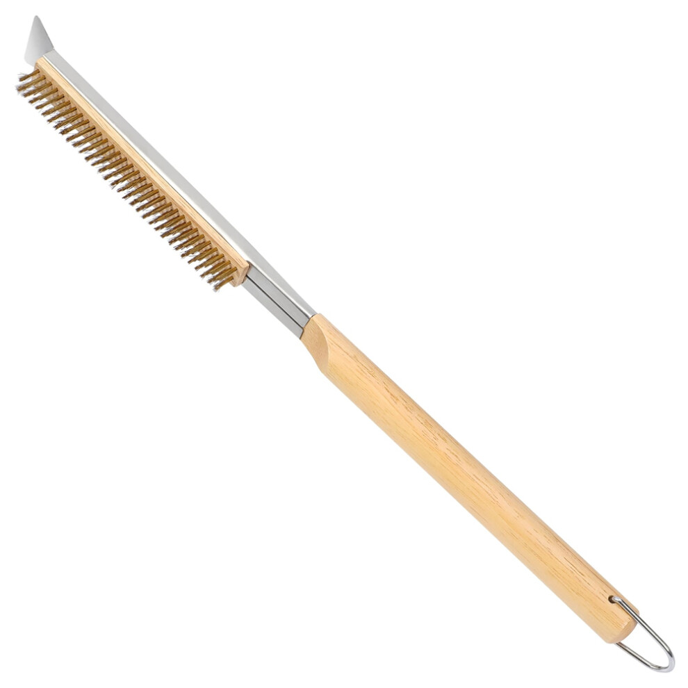 Brosse pour four à pizza de 21 pouces avec grattoirs, pour le nettoyage du barbecue