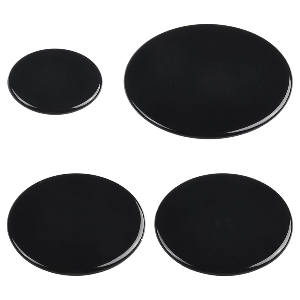 Lot de 4 capuchons de brûleur à gaz pour cuisinière 55 mm, 75 mm, 100 mm, plats