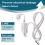 FI Circuit Breaker Socket Residual with Cable, EU Plug White 4