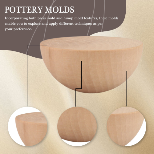 Pottery Tools Hemispherical/semi-circular Mold DIY Tools Diameter 7cm 2