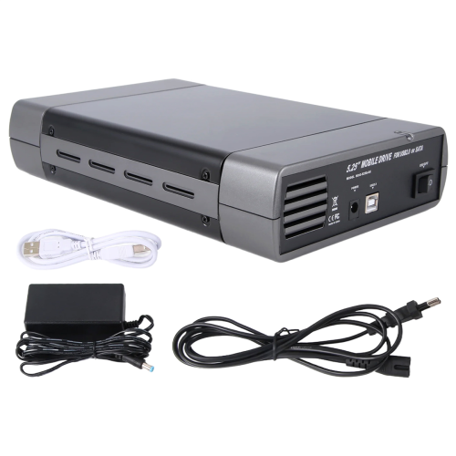Εξωτερική θήκη οπτικού δίσκου USB2.0 SATA, προσαρμογέας βύσματος EU 1