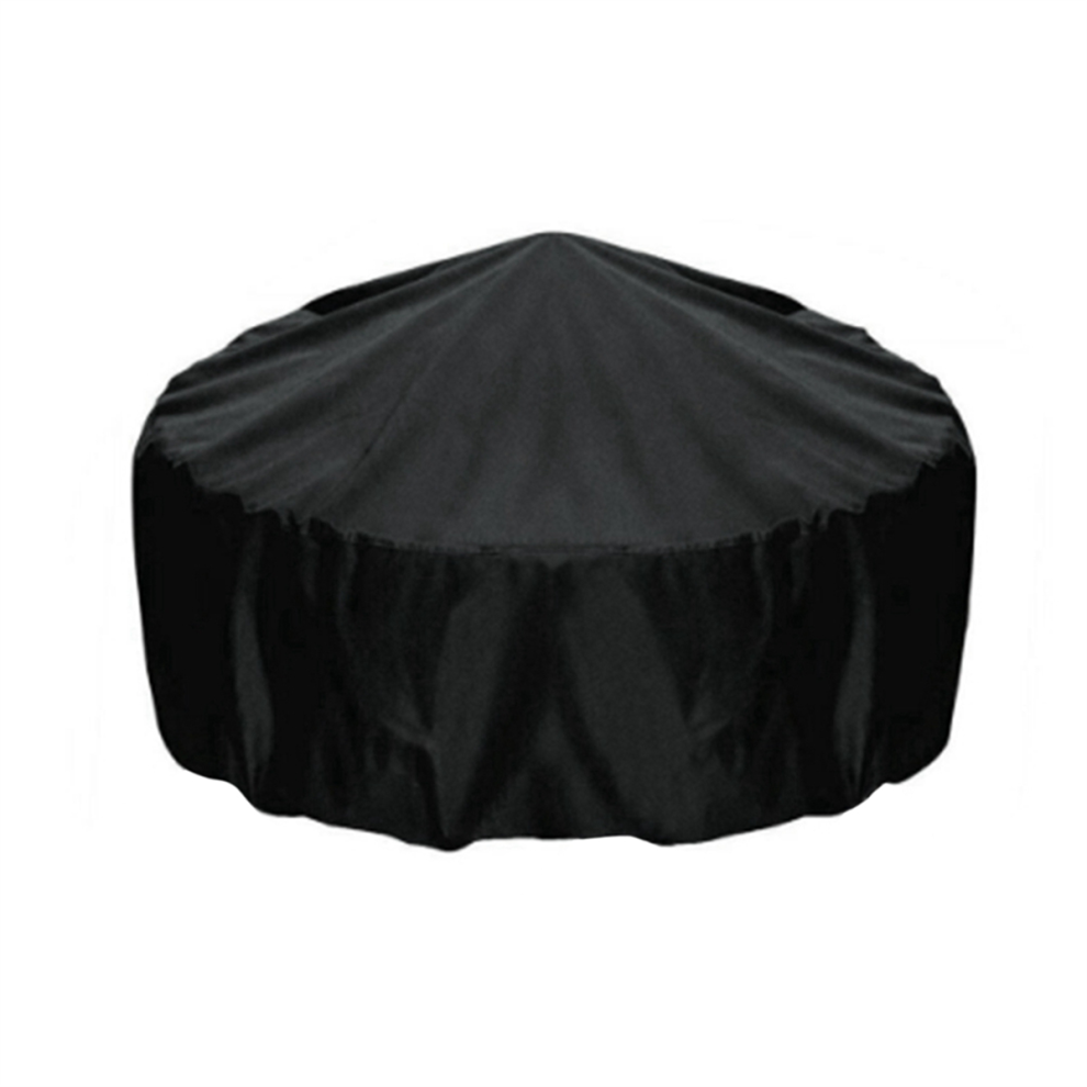 Round 36-Inch Fire Pit Cover for 30-36 Inch Pits - Waterproof, Windproof Oxford Cloth