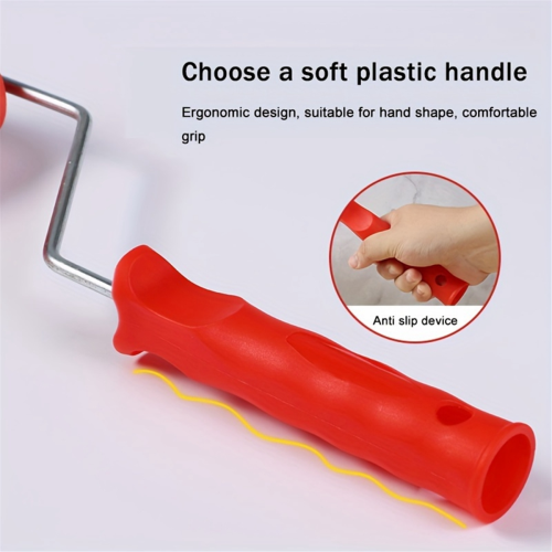 Rubber Imitation Wood Grain Pattern Paint Roller 2