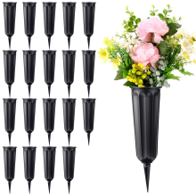 20 Pack Cemetery Vases with Spikes,Grave Decorations for Cemetery