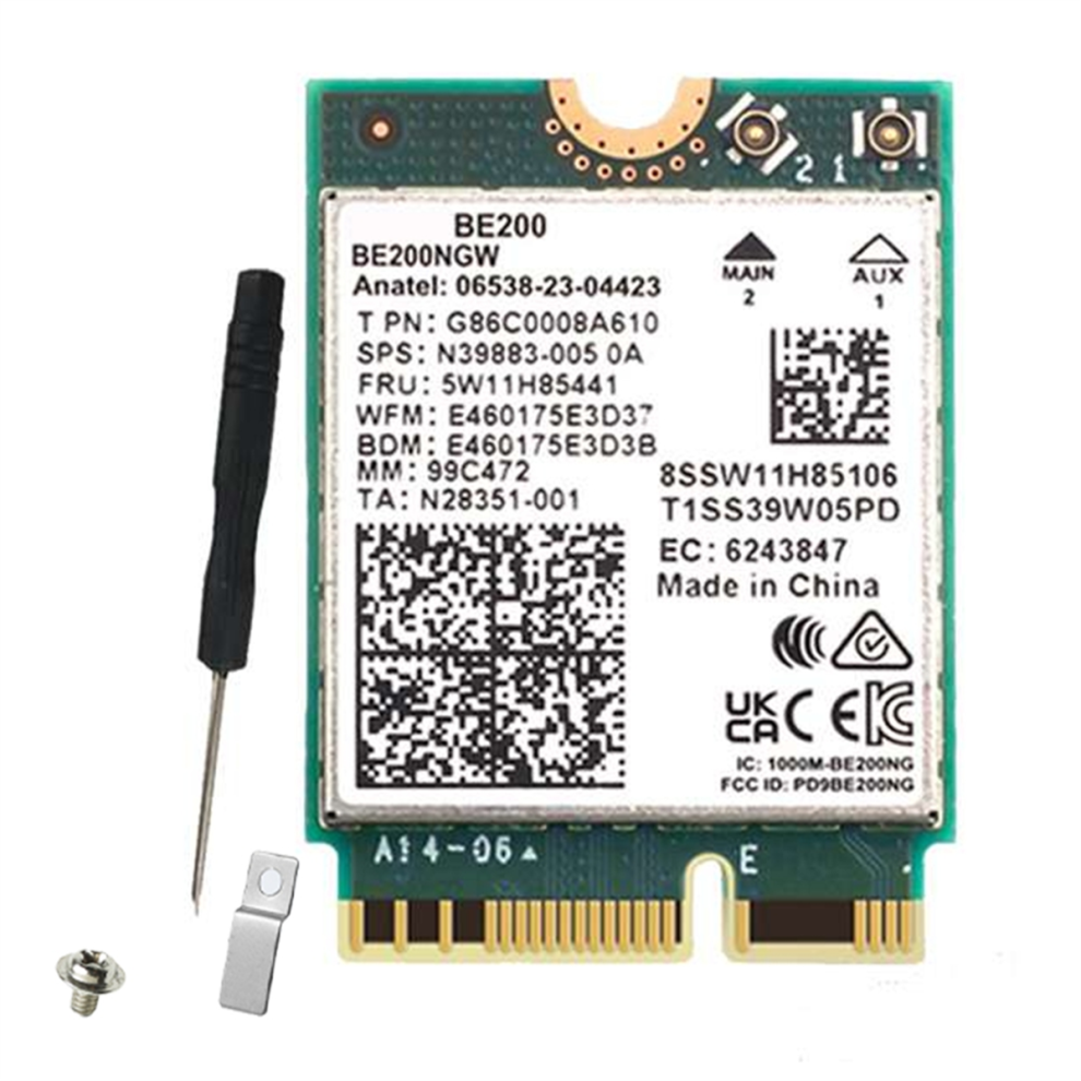 Wifi 7 Be200 Be200ngw Wifi Card Bt 5.4 802.11Ax Tri-Band M.2 Ngff 4852532503414