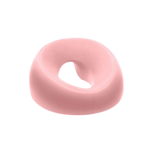 Cuscino ergonomico in memory foam per centro estetico rosa