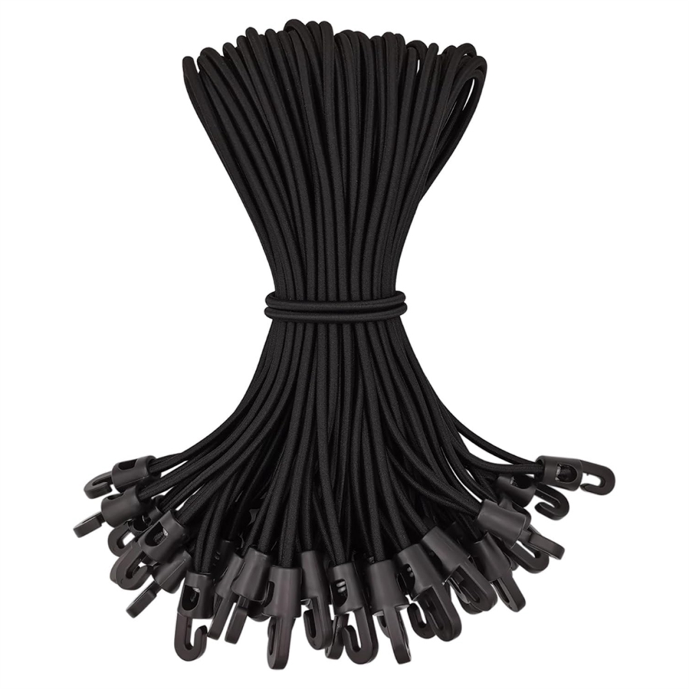 50Pcs Bungee Cord With Hooks,Expander With Hooks Rubber Tensioner 4852532506378