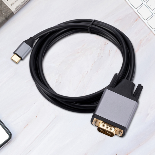 Καλώδιο ΤΥΠΟΥ C σε VGA Προσαρμογέας USB 3.1 σε VGA Καλώδιο οθόνης HD 10Gbps 2