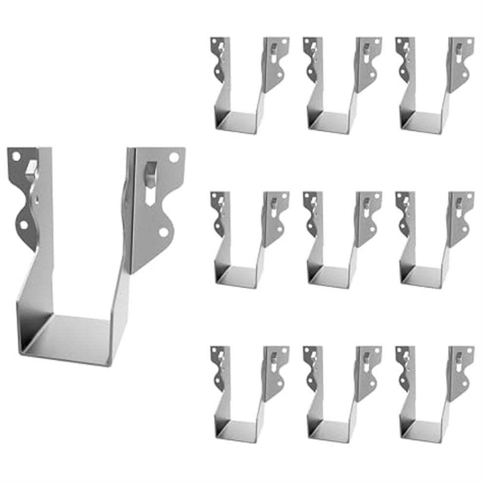 10Pcs Strong Tie Brackets Lu24 2X4 Joist Hanger For Wood Hurricane 4852532516322