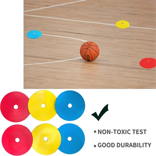 10Pcs Soccer Flat Cones Marker Disc,Speed Agility Training Markers 2