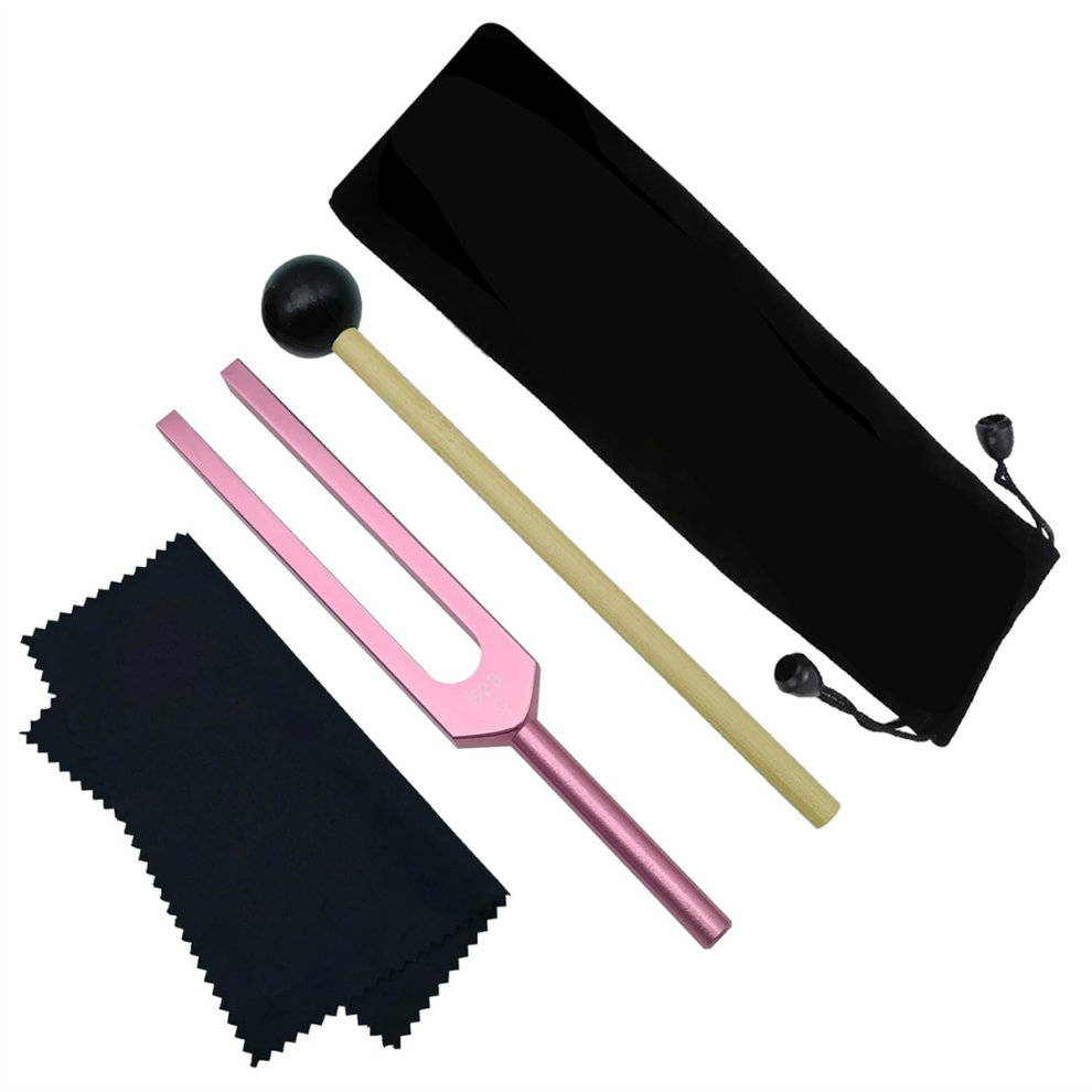 Pink Tuning Fork, 528 Hz Tuning Forks For Healing Chakra,