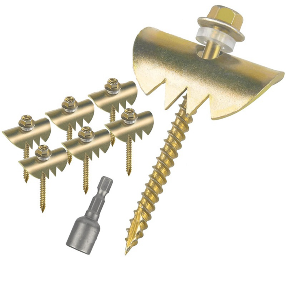 Fence Wire Staples Anti Slip,50Pack Galvanized Fence Wire Fasteners 4852532521814