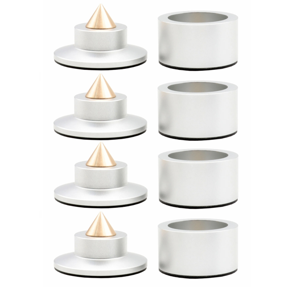 Shock Spikes Feder DäMpfung Pad Hifi Stand Silber-image