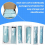 120 PCS Spiral Binding Coils Plastic Binder Binding Spirals Rings 2