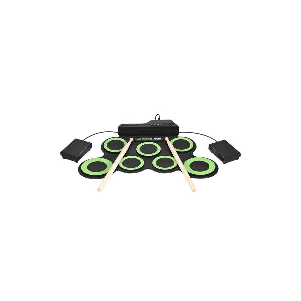 Electronic Digital Drum Kit Usb 7 Pads Roll Up Silicone Set Electronic Drum Kits