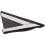 Placa triangular para espejo retrovisor del pilar delantero izquierdo del coche 5