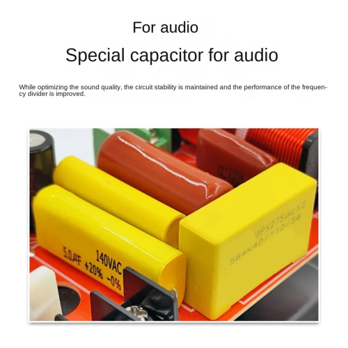 2 Ways 350W Speaker Treble+Bass Frequency Divider Crossovers Speaker 2