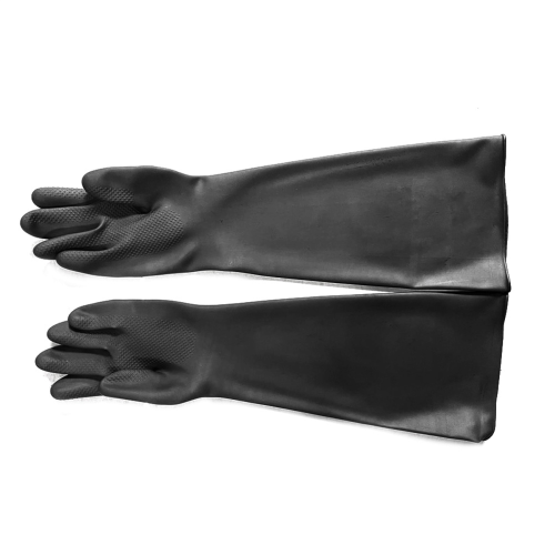 Blast Rubber Gloves for Sandblasting Sandblaster Sand 60cm Black 1