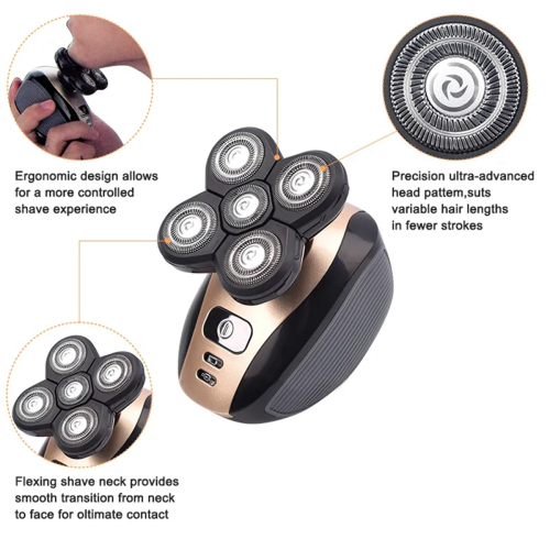 2PCS Replacement Shaver Head Electric Shaver 5 Cutter Floating Head 1