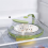Cubierta para microondas para alimentos Cubierta transparente antisalpicaduras para microondas con asa 4