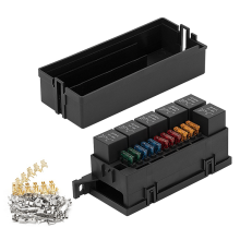 12V 11 Weg Sicherung Relais Box Block mit 5 Pin Relais & Sicherungen für Auto Lkw