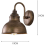 Vintage Wall Sconce Gooseneck Barn Flat Light (Bronze) 4
