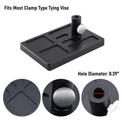 Fly Tying Pedestal Base for Clamp Fly Vise Fly Tools Material Holder 2