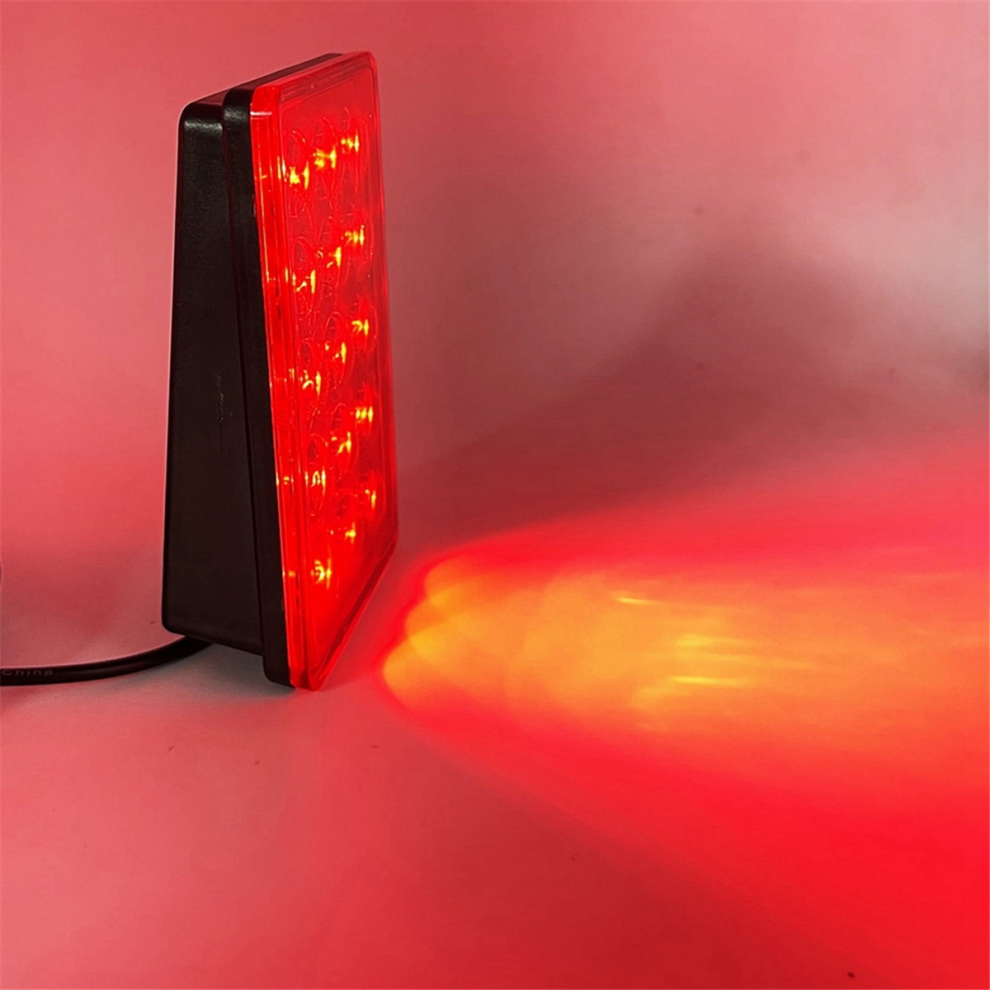 Luz De Freno Led Para Coche, 15 Led, Estilo F1, Carcasa Universal, Carcasa Roja-image