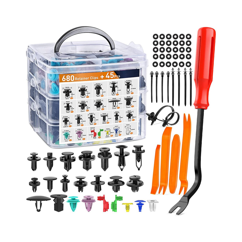 725-Teiliges Sortiment An Auto-Druckhalteklammern Und Autobefestigungen-image