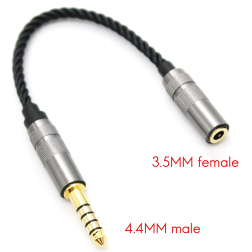 Καλώδιο προσαρμογέα ακουστικών HIFI 4.4MM 4.4 XLR 4 ακίδων αρσενικό σε θηλυκό γωνία 1
