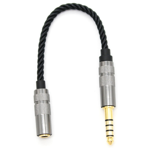 Καλώδιο προσαρμογέα ακουστικών HIFI 4.4MM 4.4 XLR 4 ακίδων αρσενικό σε θηλυκό γωνία
